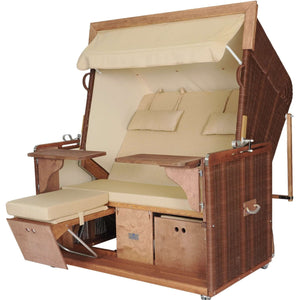 Strandkorb kaufen - Heringsdorf Modell Juist 2,5 XL-Sitzer, wie abgebildet - Strandkorb Prieß