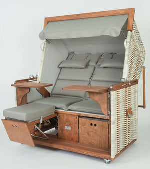 Strandkorb Heringsdorf Modell Juist 2,5 XL-Sitzer, wie abgebildet - Strandkorb Prieß